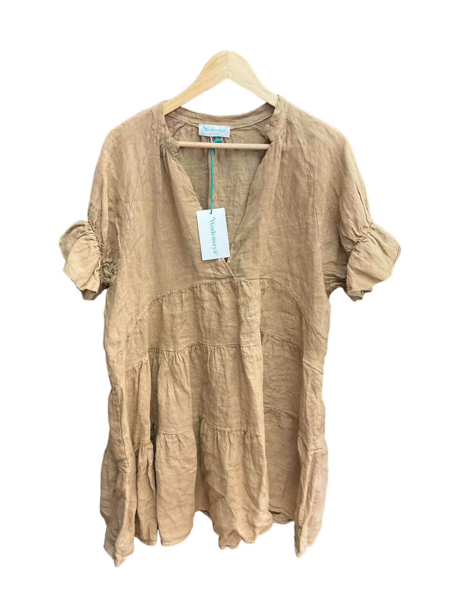 Brown Dress Casual Short Clothes Mentor, Size L