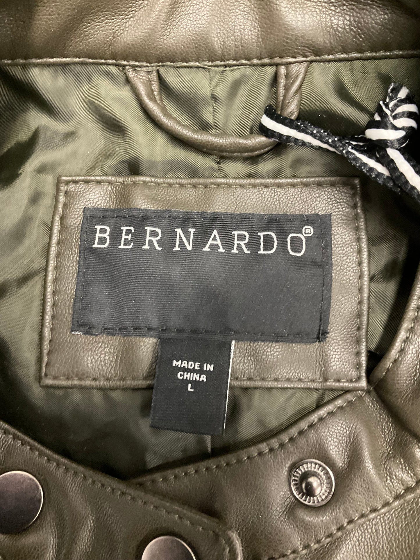 Green Jacket Moto Bernardo, Size L