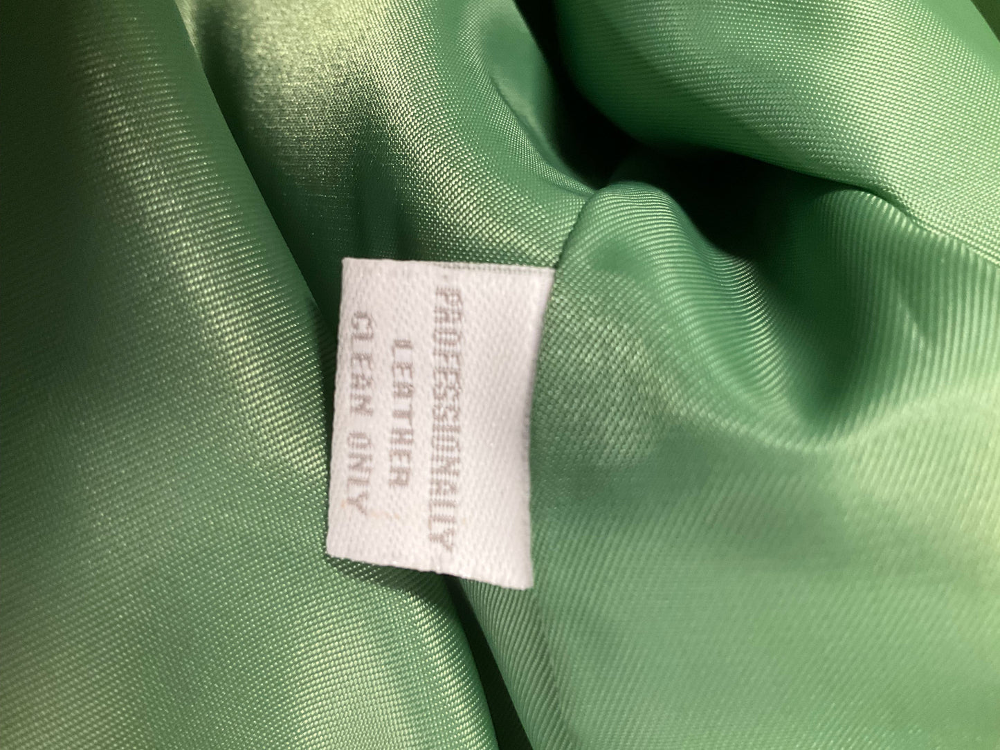 Jacket Leather By Charter Club In Green, Size: L