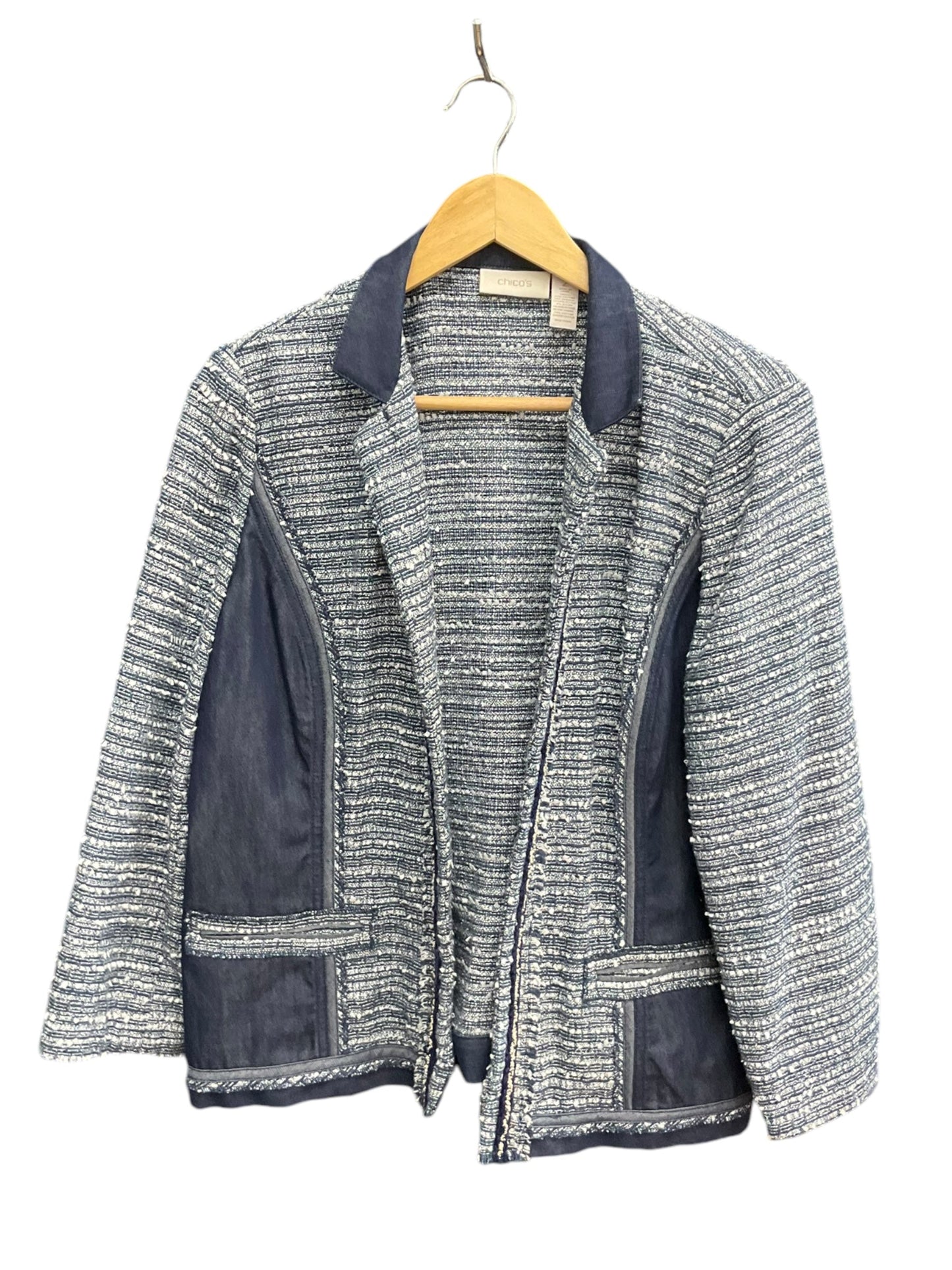 Jacket Other By Chicos In Blue, Size: L