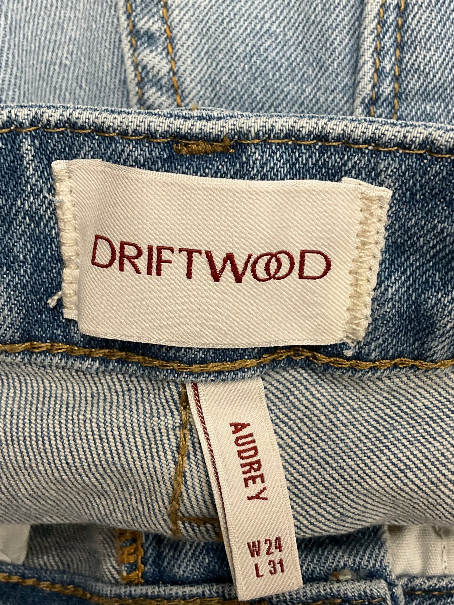 Blue Denim Jeans Skinny Driftwood, Size 0