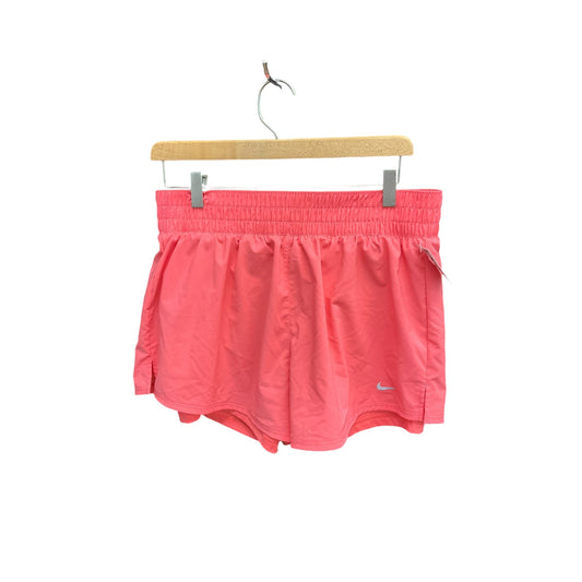 Athletic Shorts By Nike Apparel In Pink, Size: L