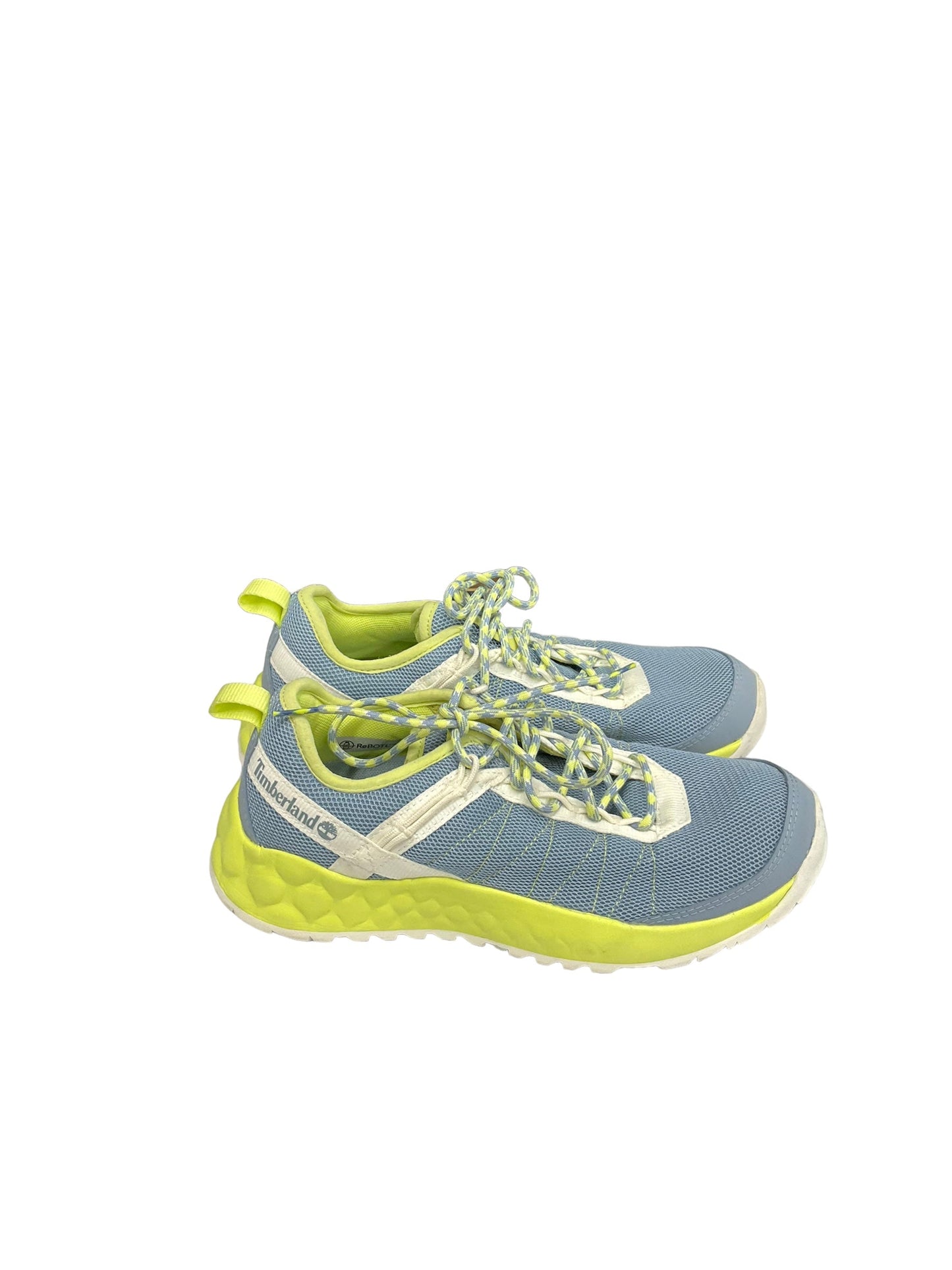 Shoes Athletic By Timberland In Blue & Yellow, Size: 6.5