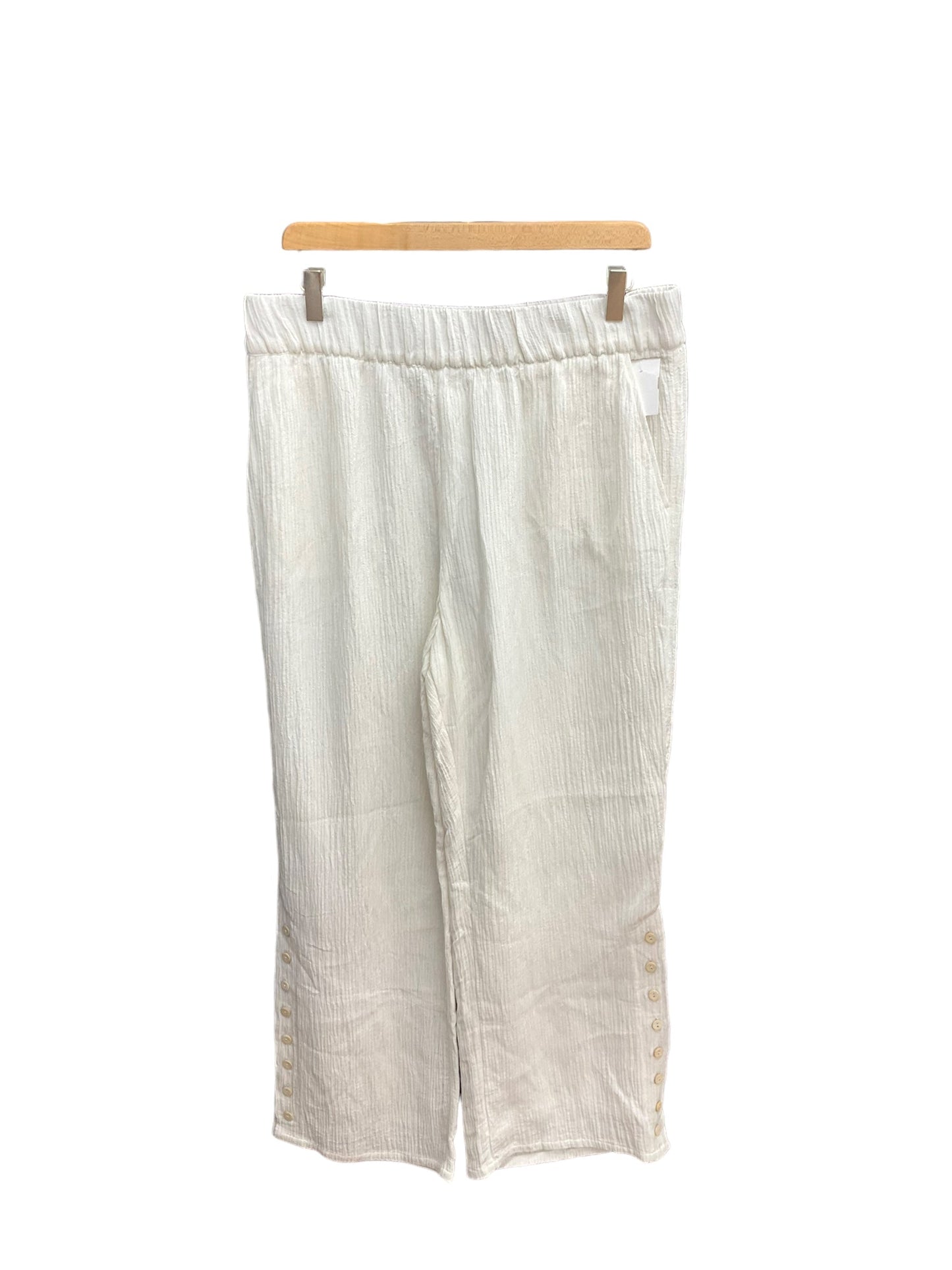 Pants Wide Leg By Soft Surroundings In White, Size: 10