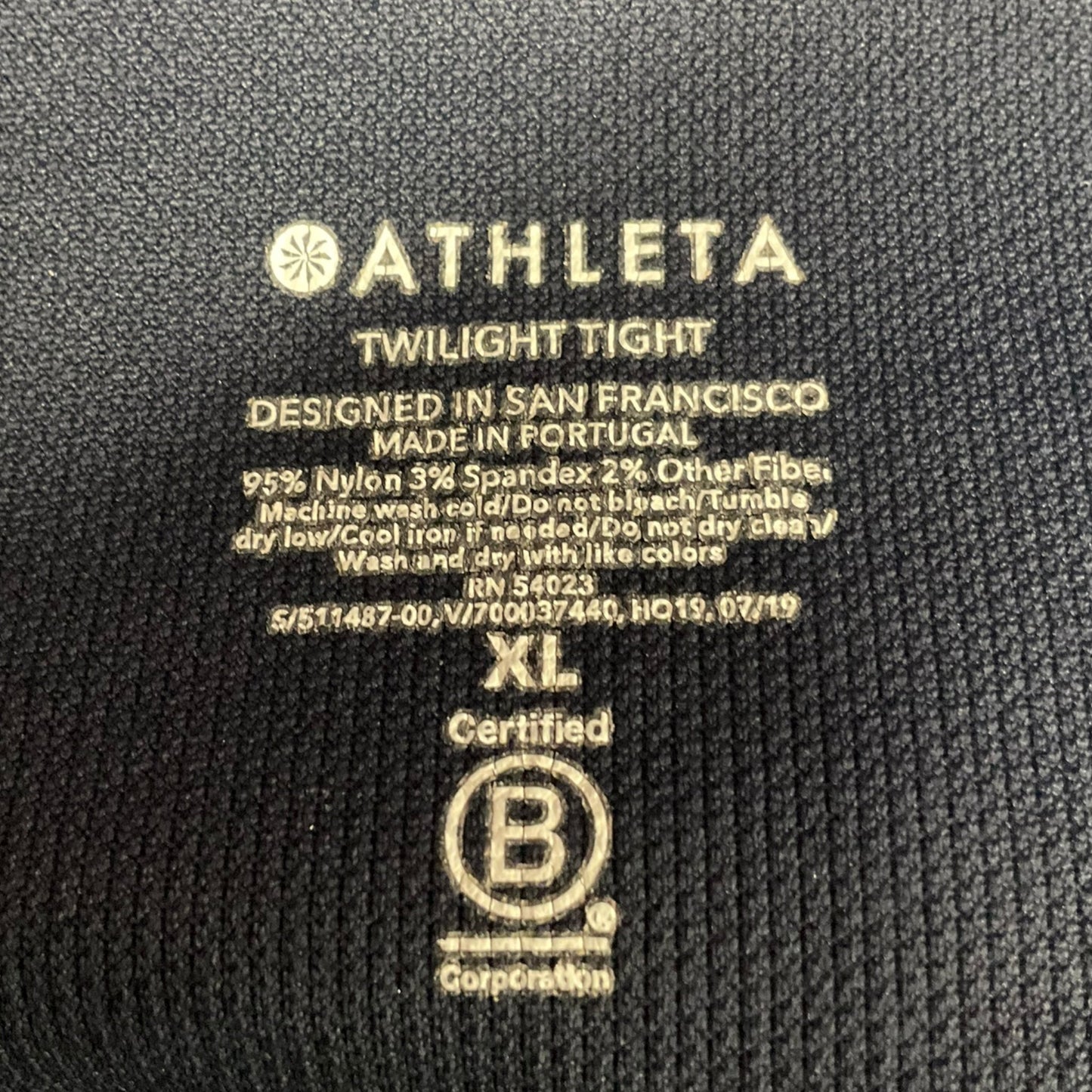 Athletic Leggings By Athleta In Navy, Size: Xl