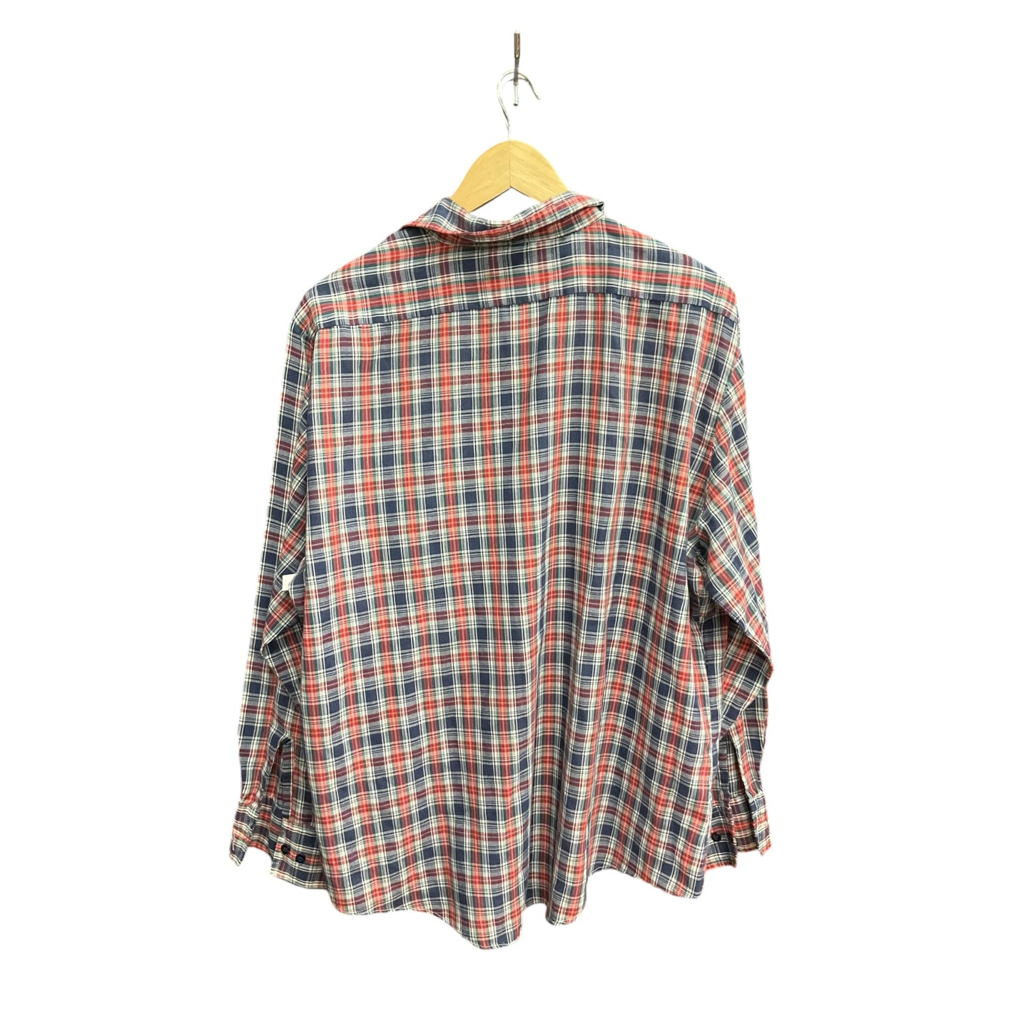 Blouse Long Sleeve By Clothes Mentor In Plaid Pattern, Size: Xl