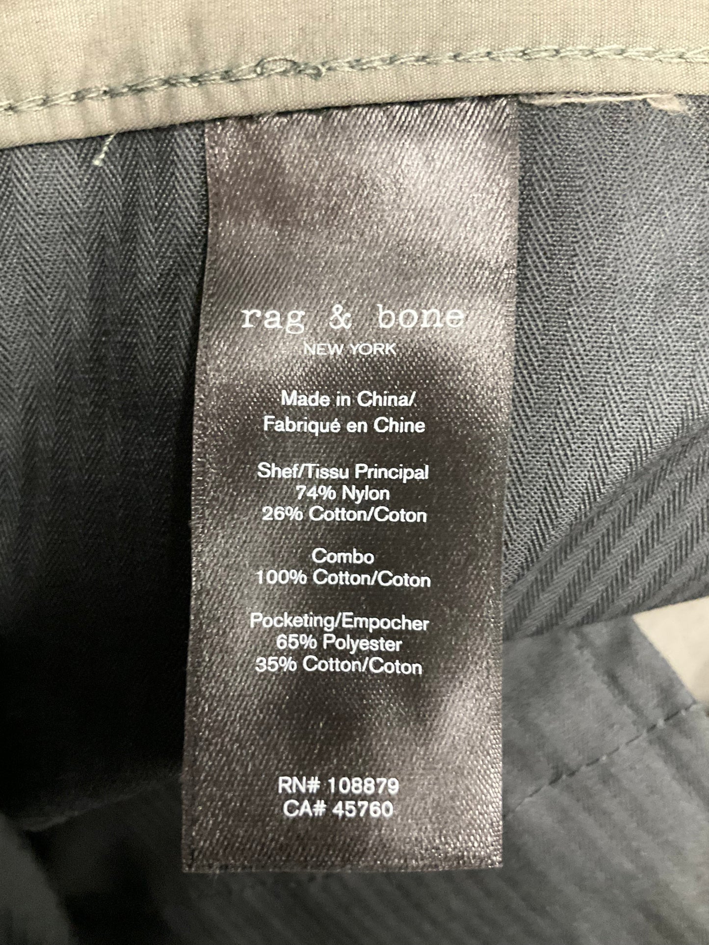 Grey Pants Chinos & Khakis Rag And Bone, Size 2