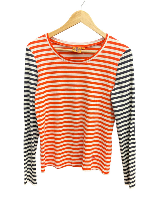 Top Long Sleeve By Tory Burch In Striped Pattern, Size: L