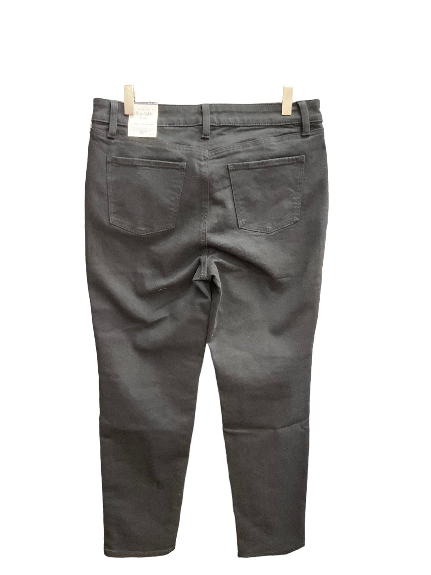 Black Denim Pants Cargo & Utility Talbots, Size 10petite