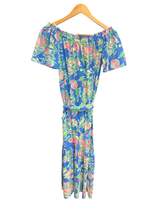 Dress Casual Midi By Lilly Pulitzer In Multi-colored, Size: Xs