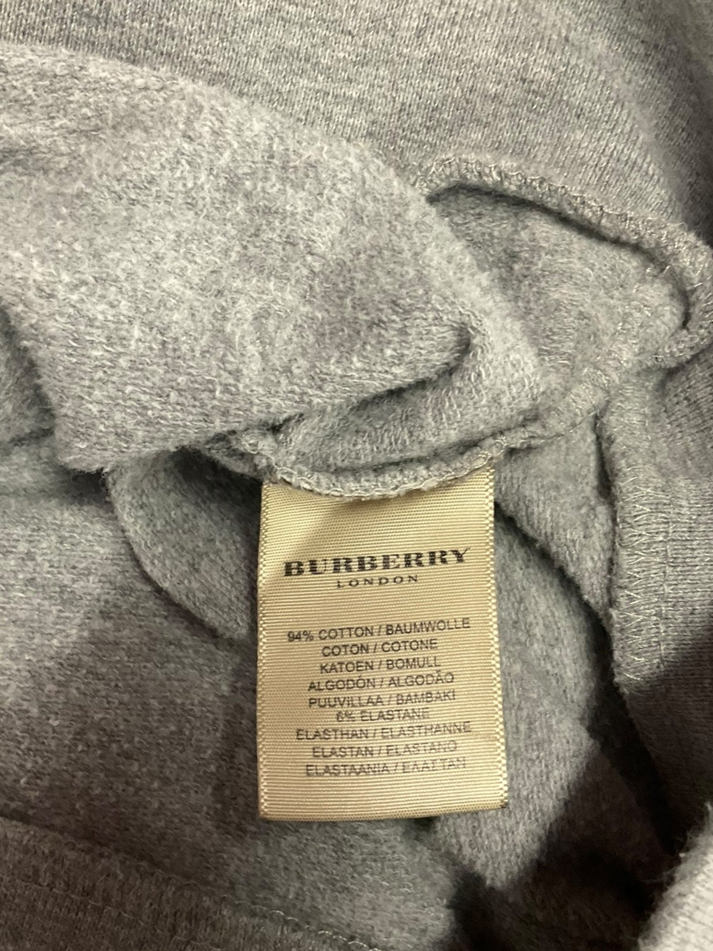 Jacket Luxury Designer By Burberry In Grey, Size: L