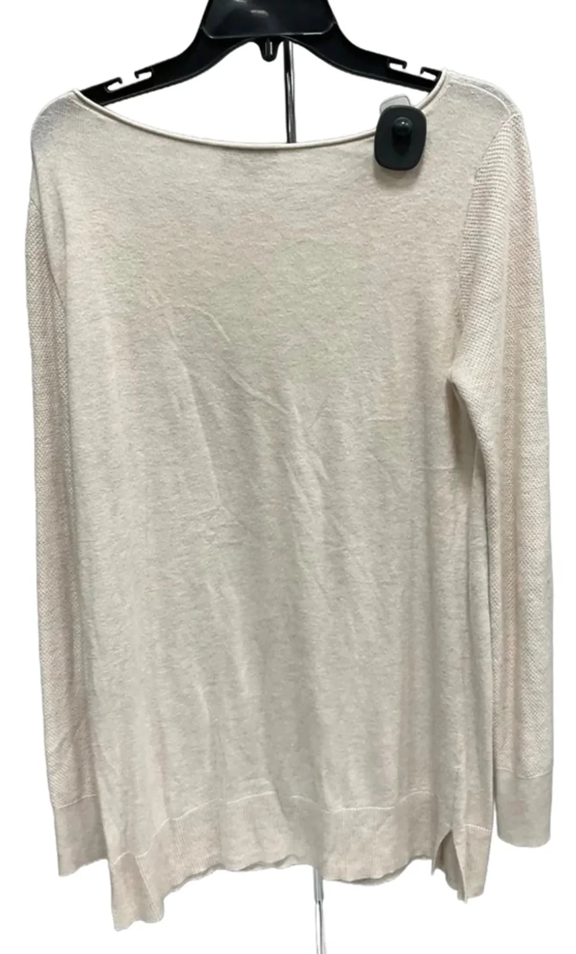 Top Long Sleeve By Loft In Cream, Size: M