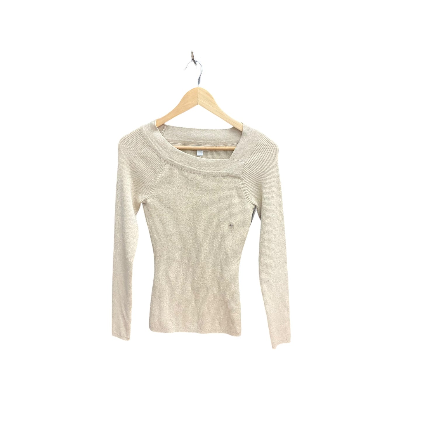 Top Long Sleeve By New York And Co In Gold, Size: Xs