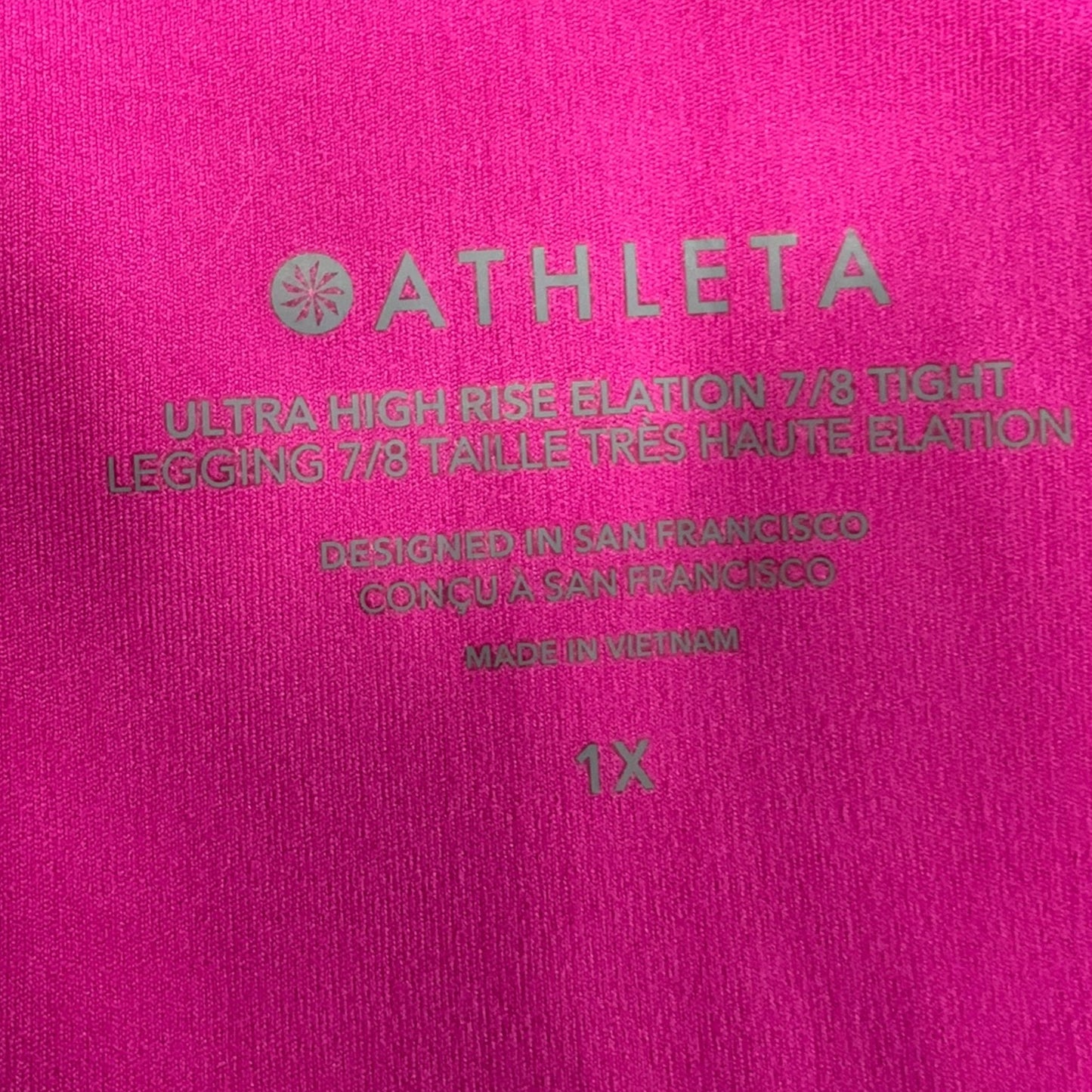 Athletic Capris By Athleta In Pink, Size: 1x