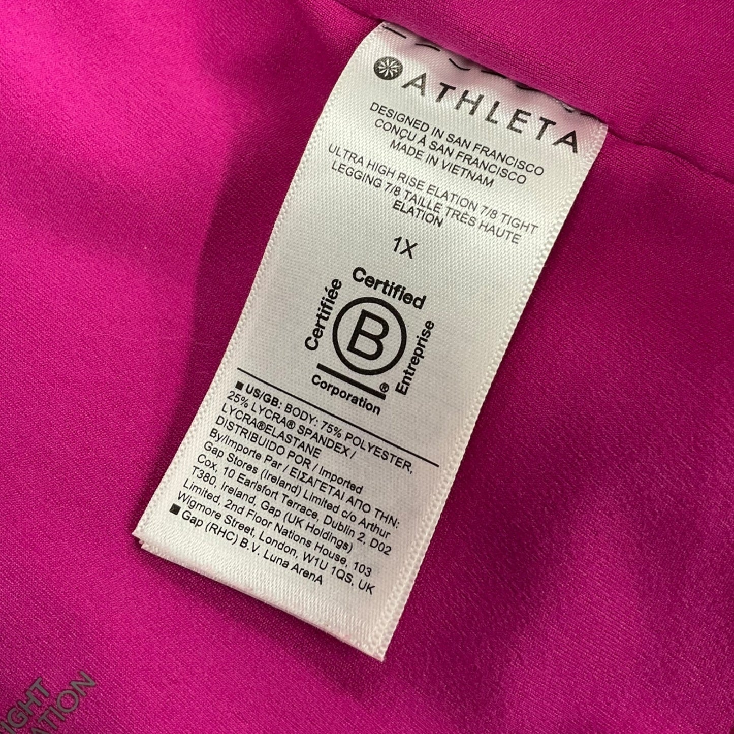 Athletic Capris By Athleta In Pink, Size: 1x