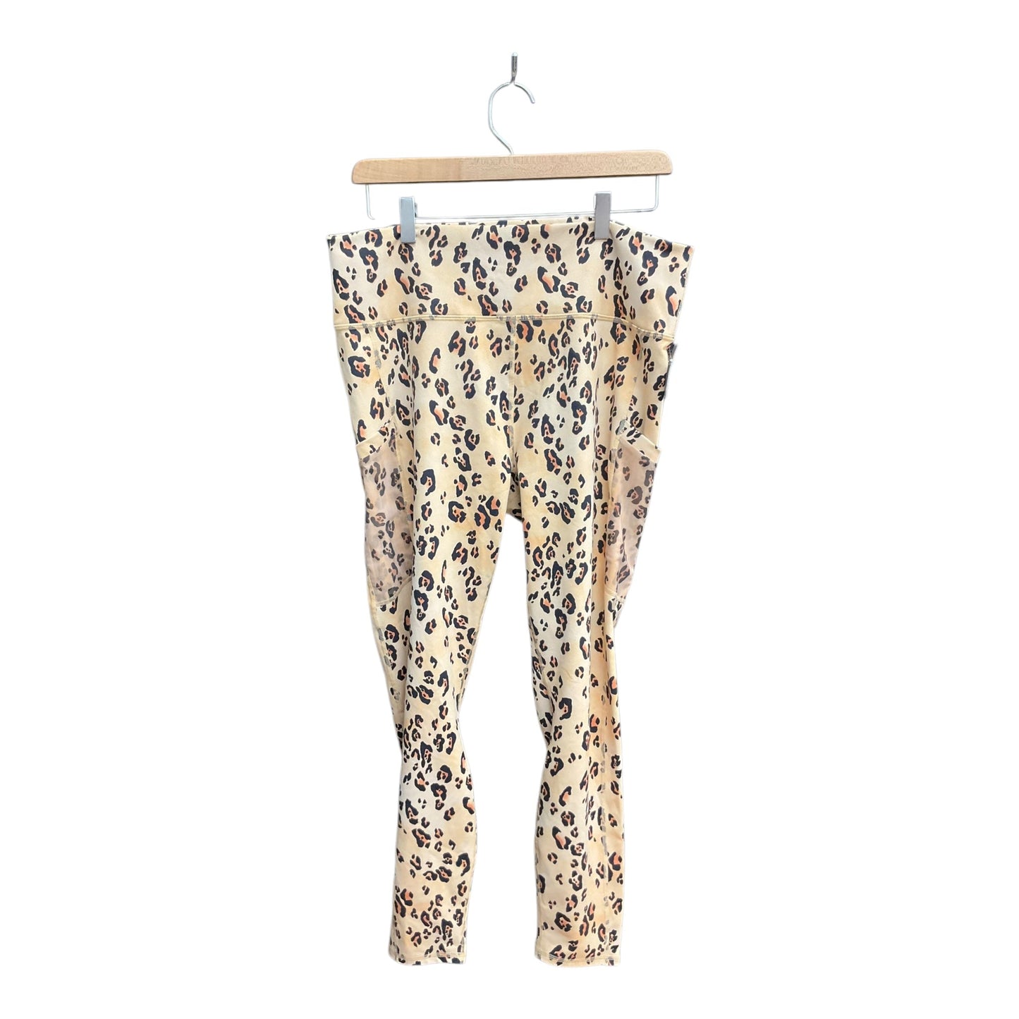 Athletic Leggings By Fabletics In Animal Print, Size: Xxl