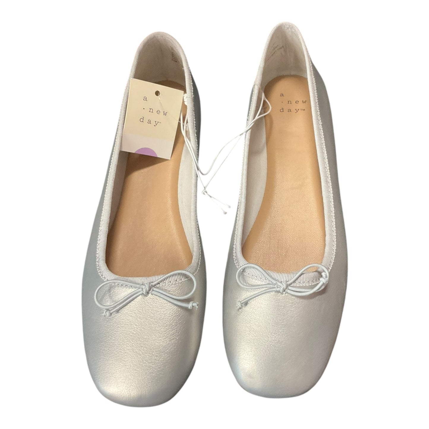 Shoes Flats By A New Day In Silver, Size: 6.5