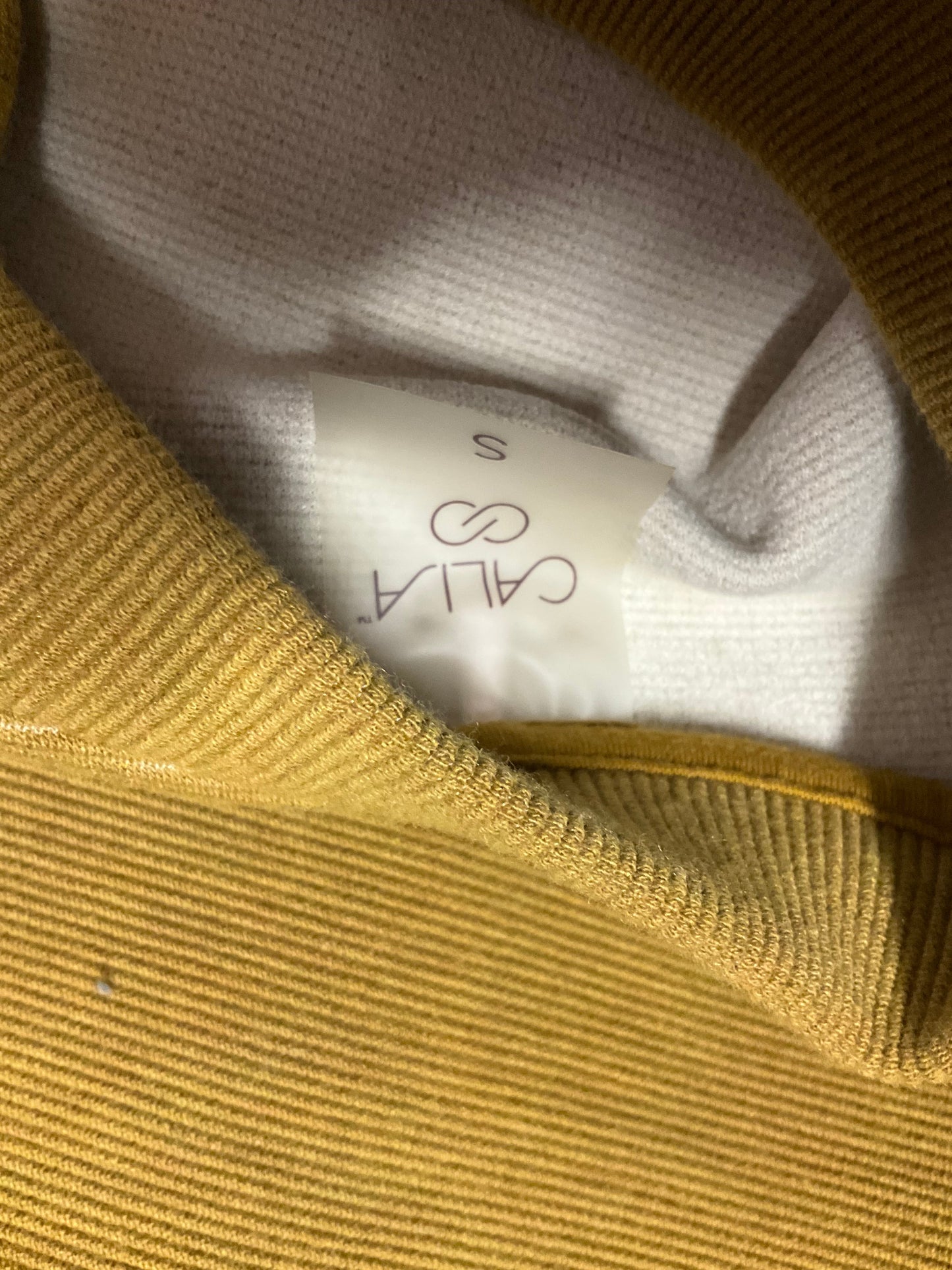 Athletic Top Long Sleeve Crewneck By Calia In Yellow, Size: S