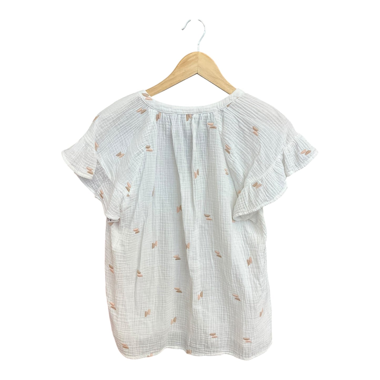 Top Short Sleeve By Madewell In Cream, Size: M