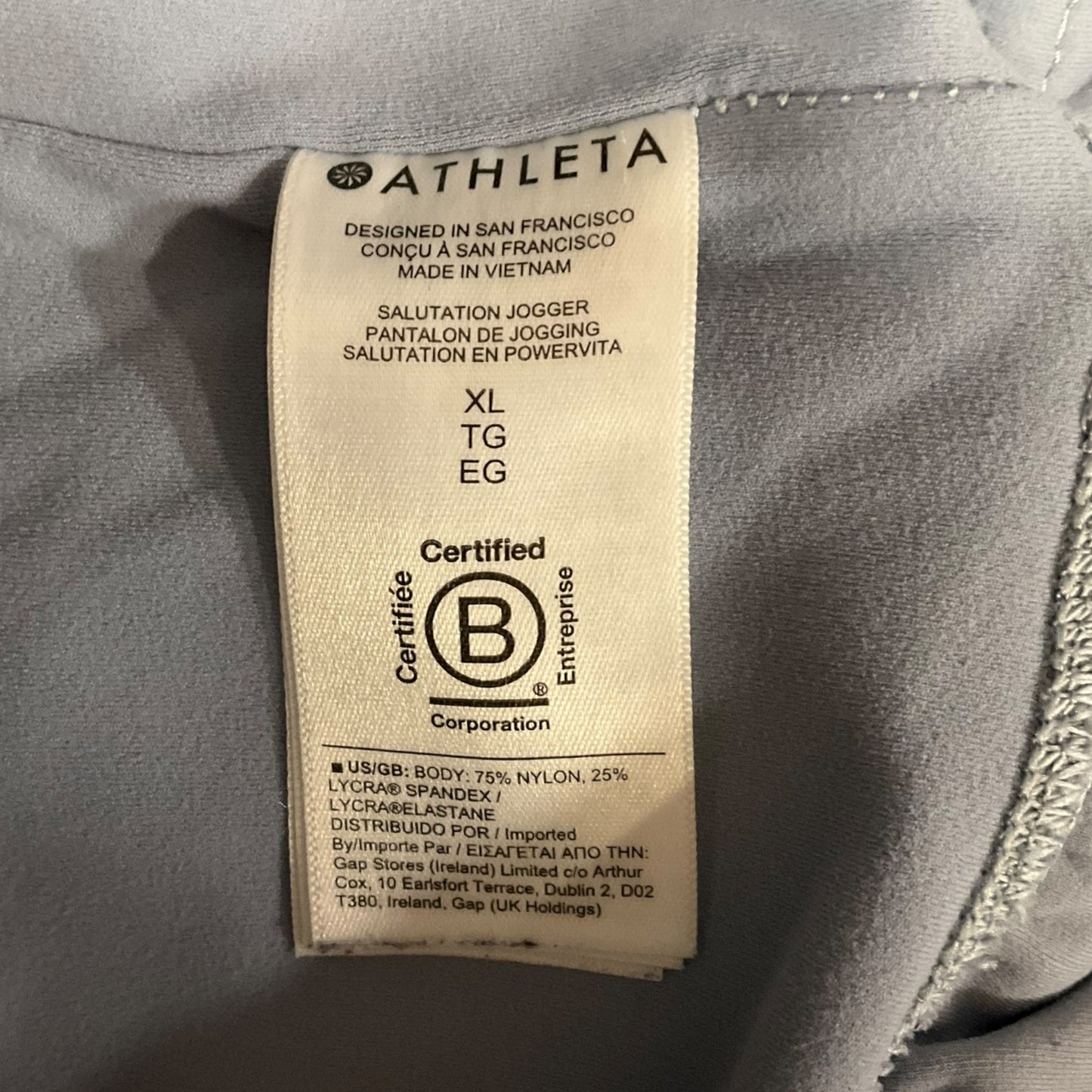 Athletic Pants By Athleta In Grey, Size: Xl