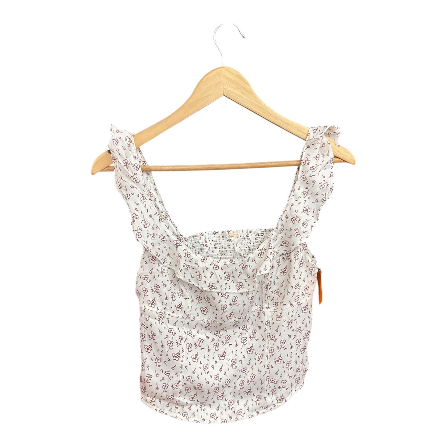 Top Sleeveless By Free People In Floral Print, Size: S