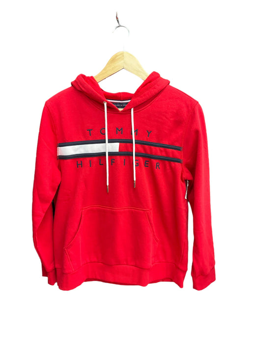 Red Sweatshirt Hoodie Tommy Hilfiger, Size M