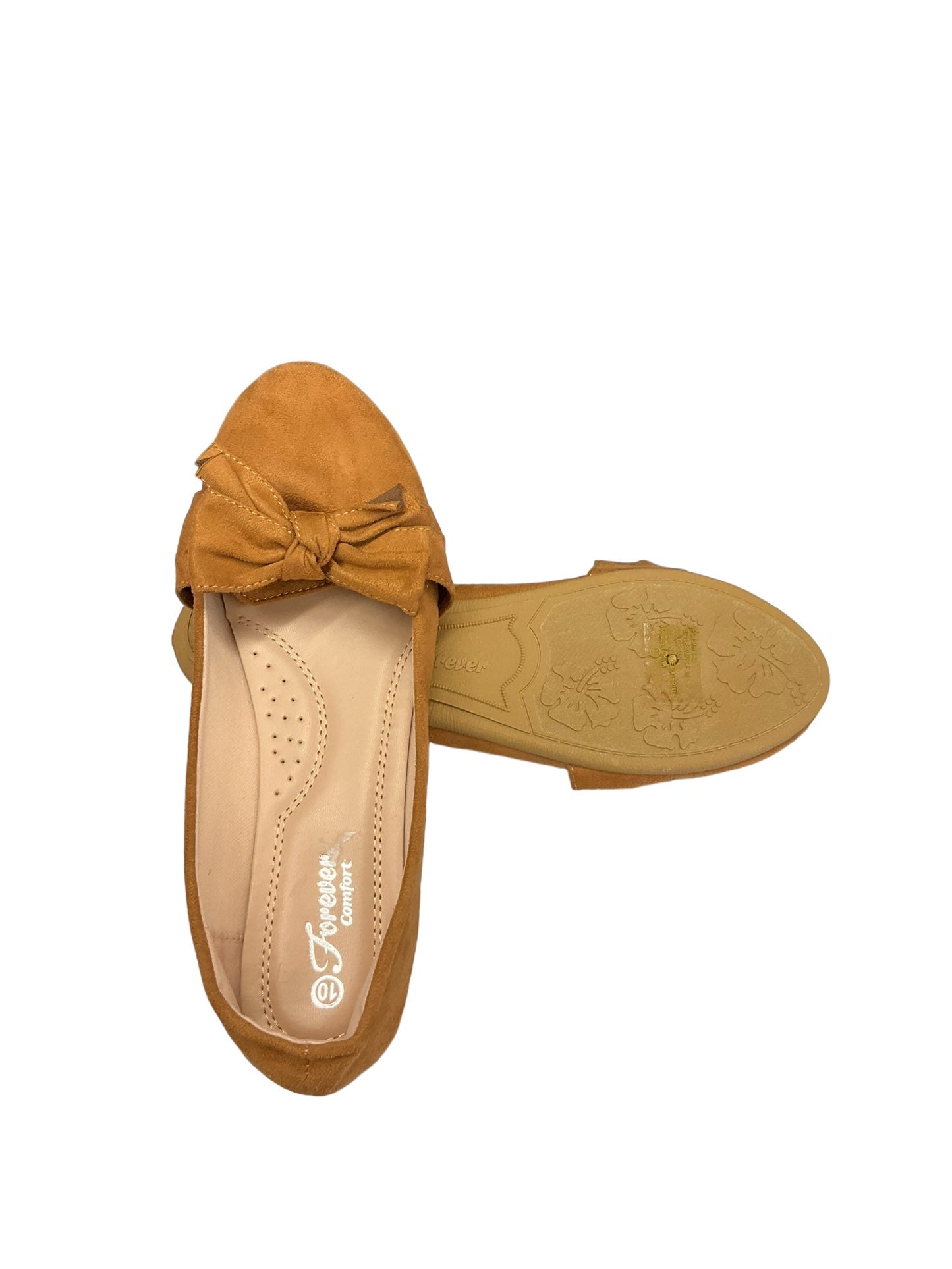 Tan Shoes Flats Clothes Mentor, Size 10