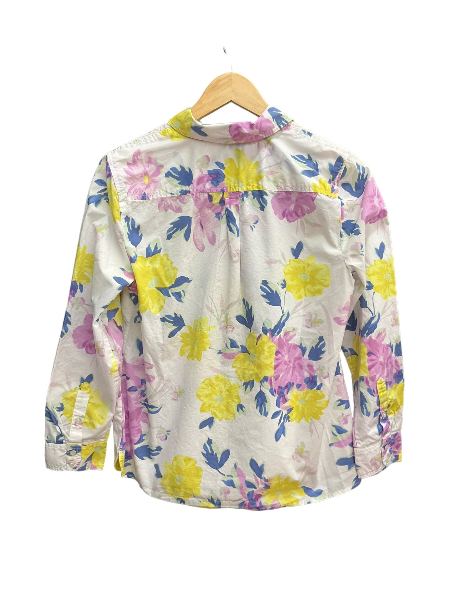 Floral Print Blouse Long Sleeve Talbots, Size M