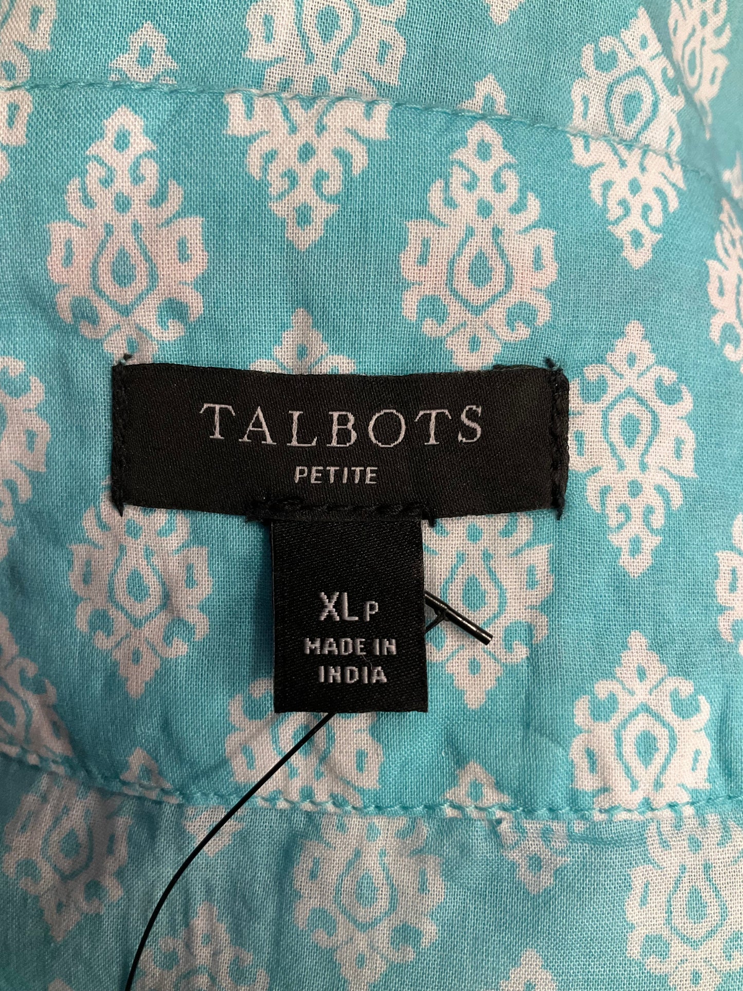 Blue & White Top Sleeveless Talbots, Size Xl