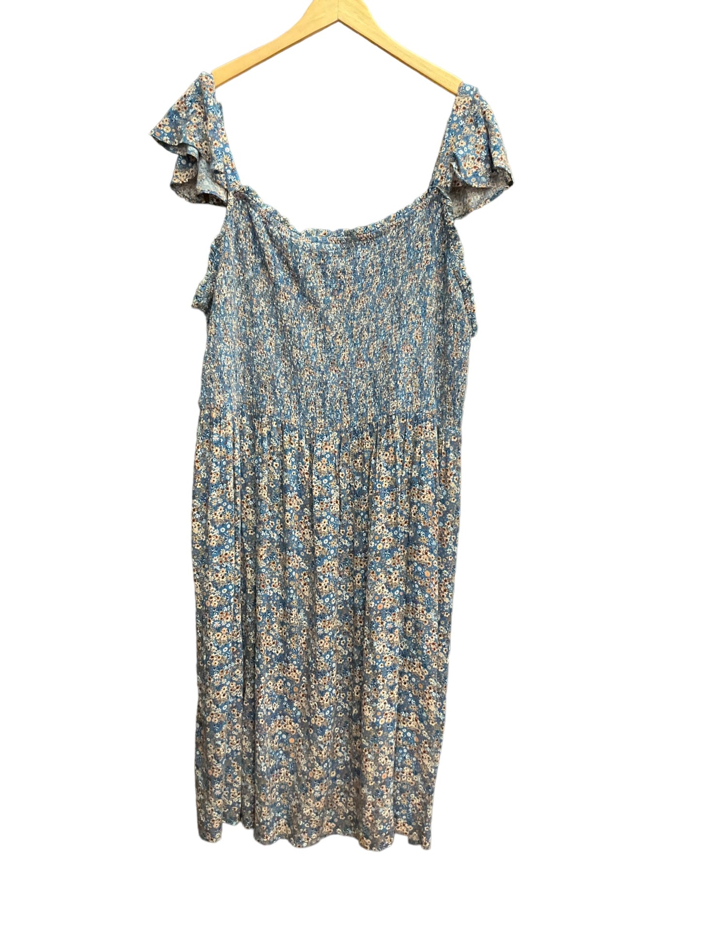Floral Print Dress Casual Midi Sonoma, Size 4x