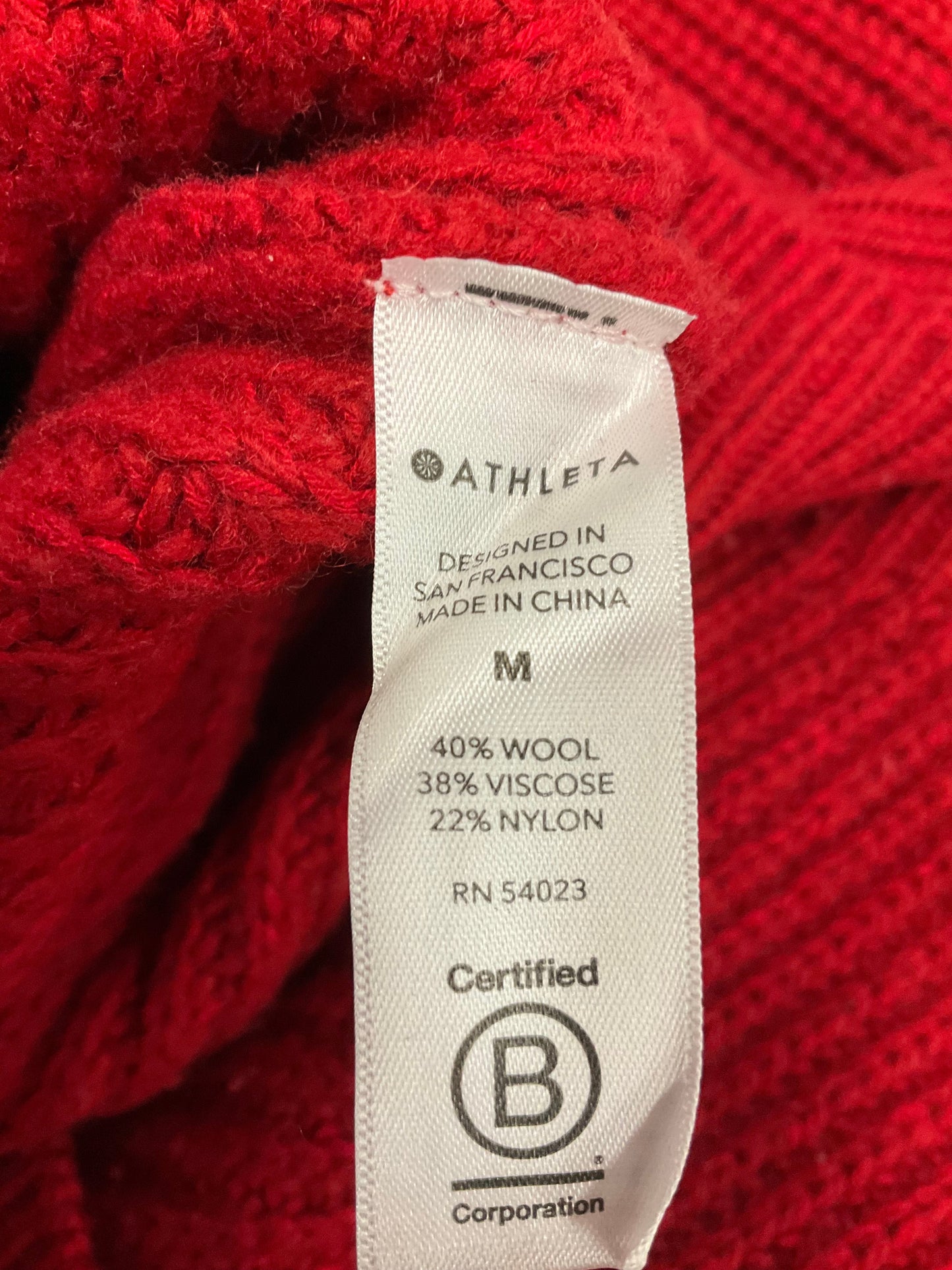 Sweater By Athleta In Red, Size: M