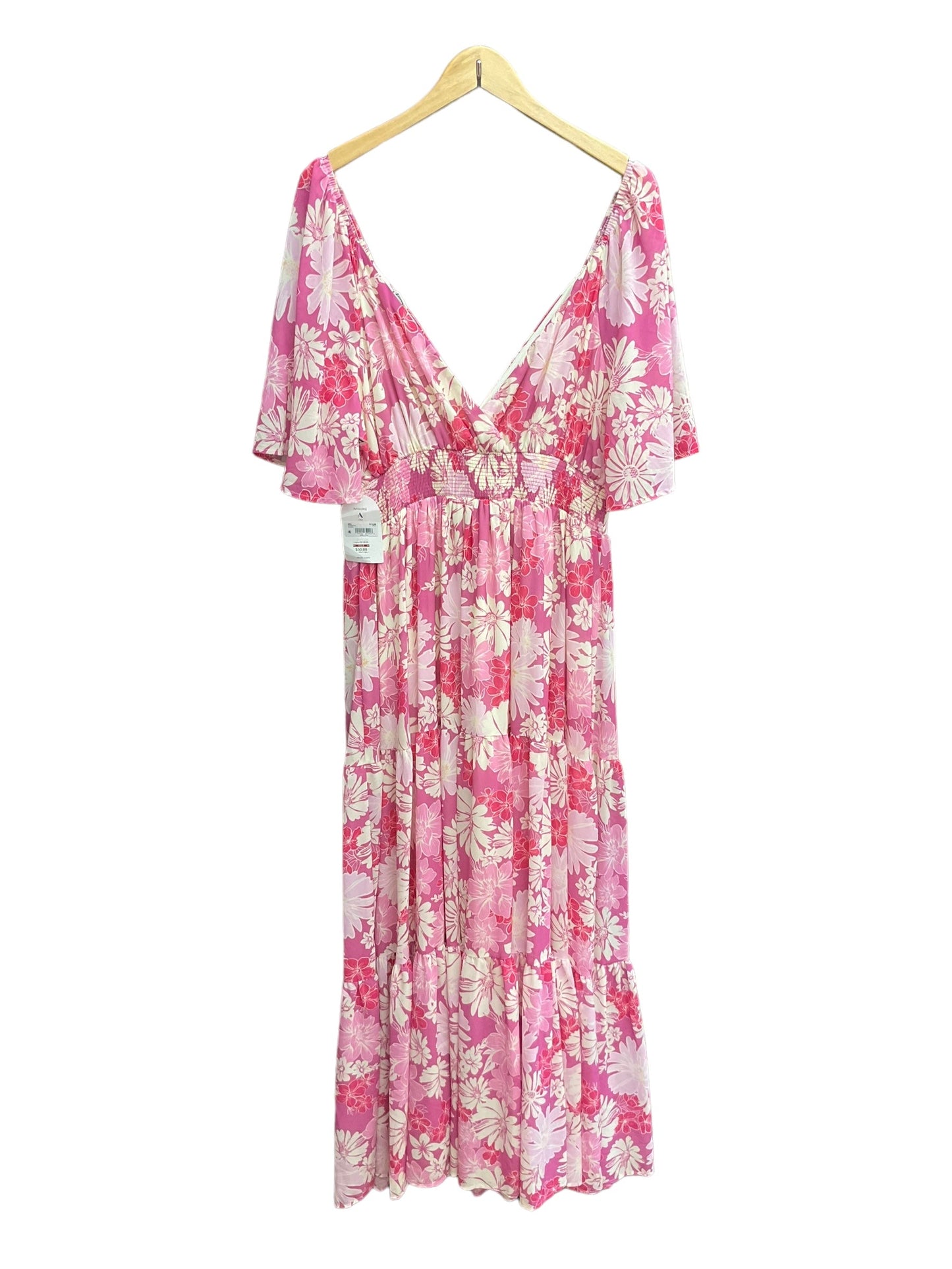 Floral Print Dress Casual Maxi Clothes Mentor, Size 1x