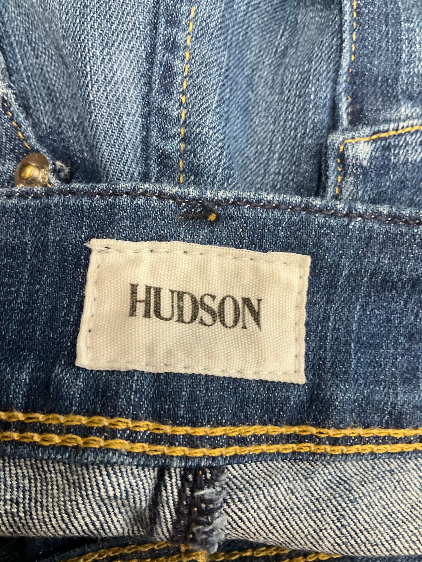 Blue Denim Jeans Straight Hudson, Size 8