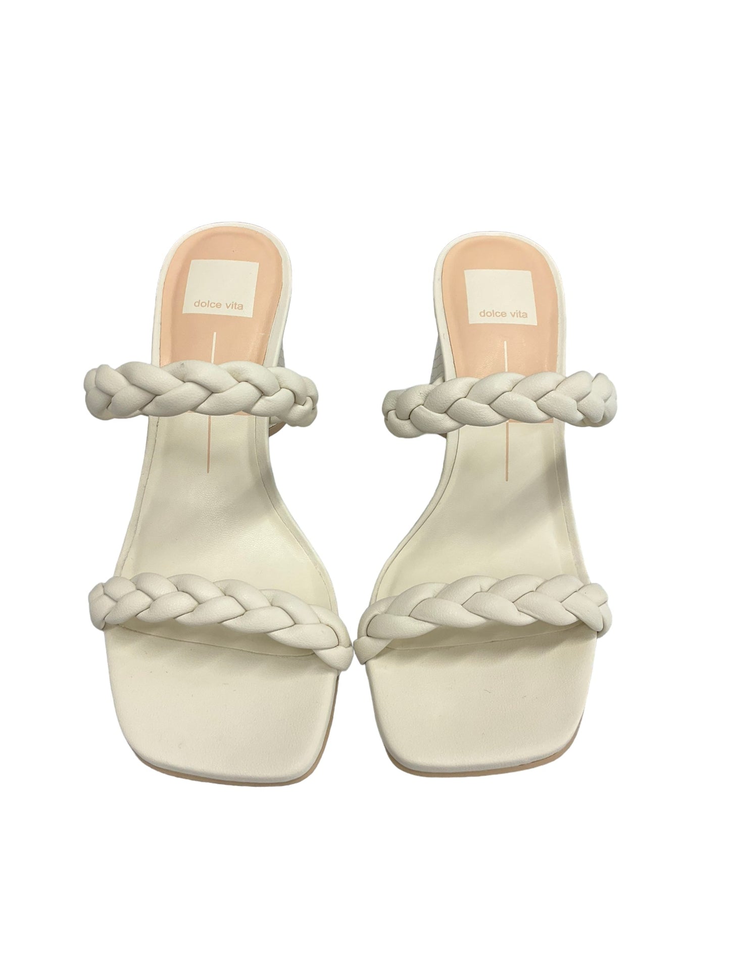 Cream Shoes Heels Block Dolce Vita, Size 7.5