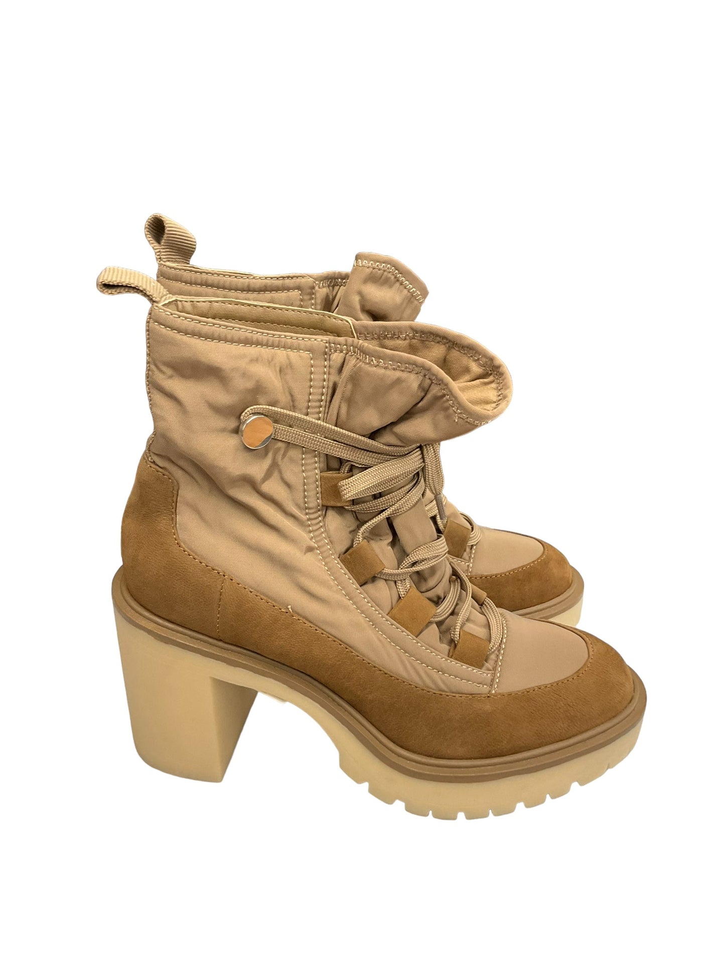 Tan Boots Ankle Heels Dolce Vita, Size 8