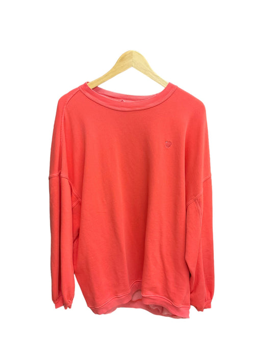 Coral Top Long Sleeve Aerie, Size Xl