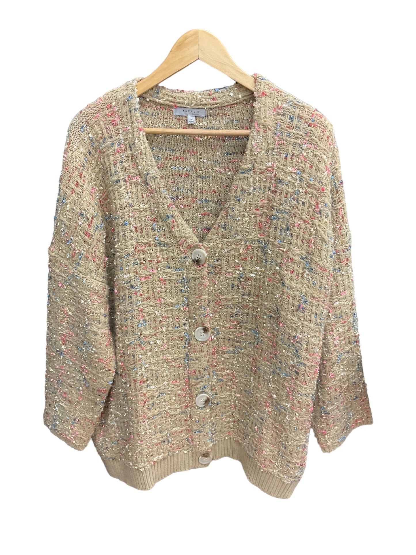 Multi-colored Sweater Cardigan Favlux, Size M