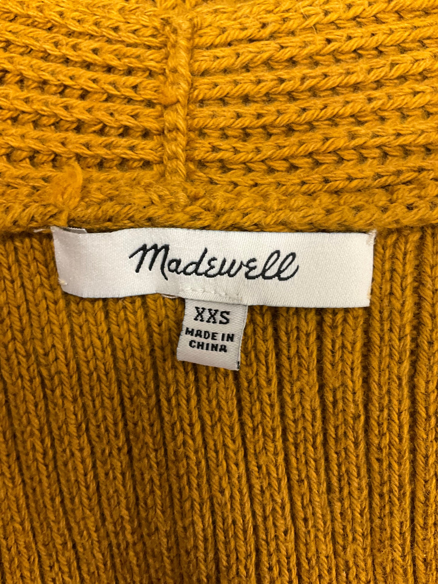 Yellow Sweater Cardigan Madewell, Size Xxs