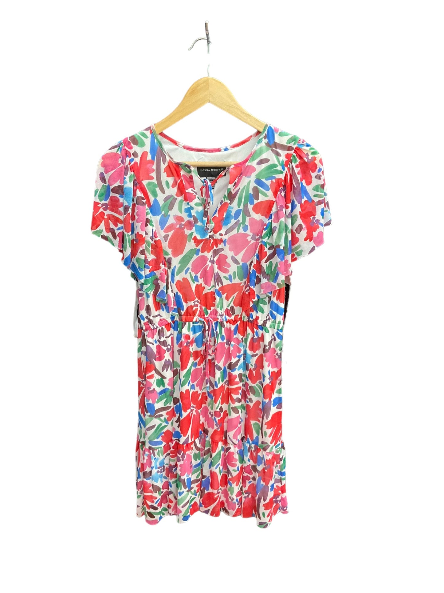 Floral Print Dress Casual Short Donna Morgan, Size M