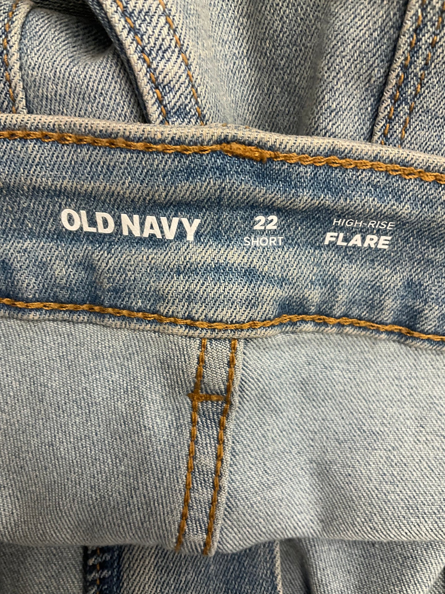 Blue Denim Jeans Flared Old Navy, Size 22