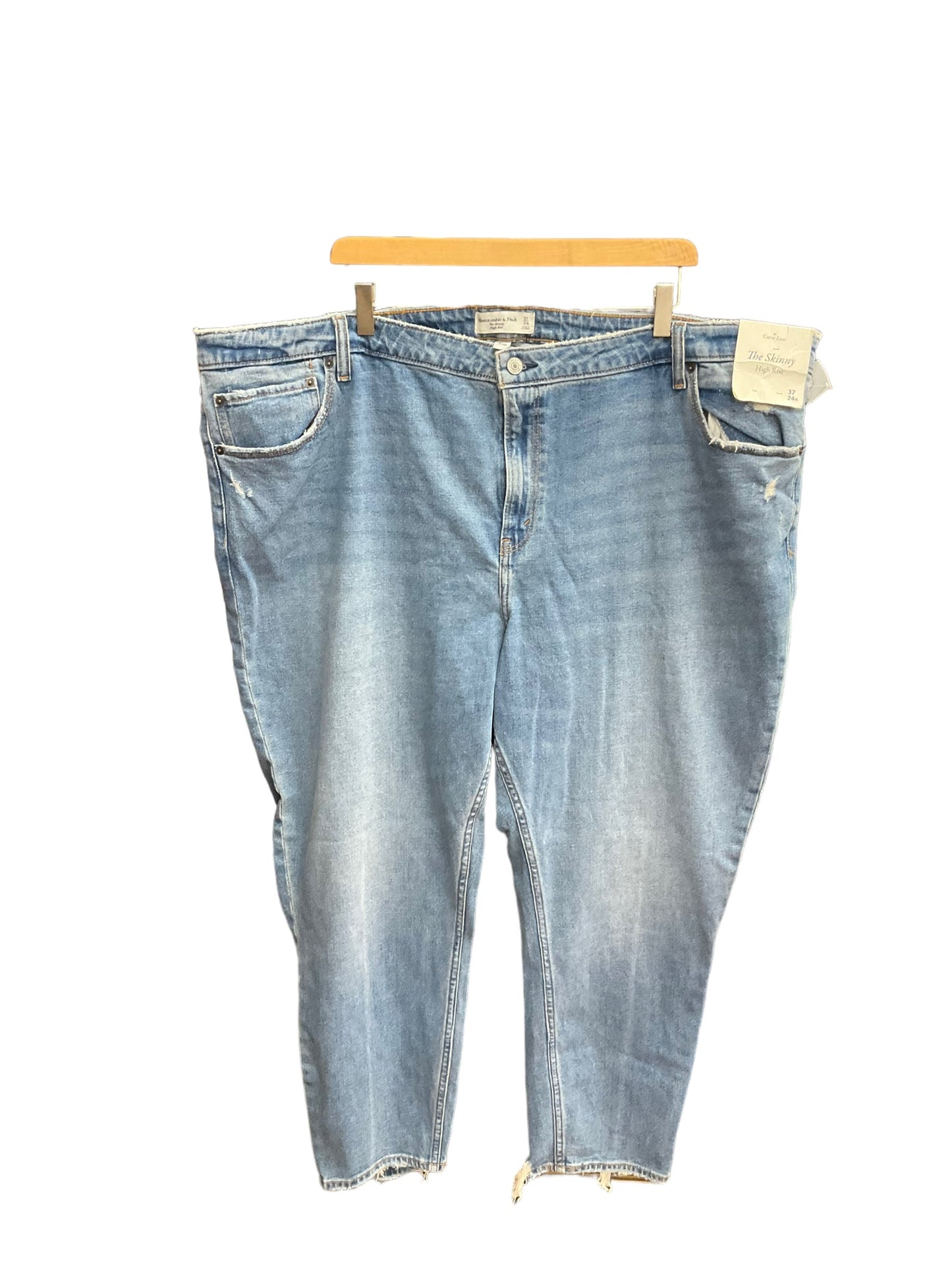 Blue Denim Jeans Skinny Abercrombie And Fitch, Size 24