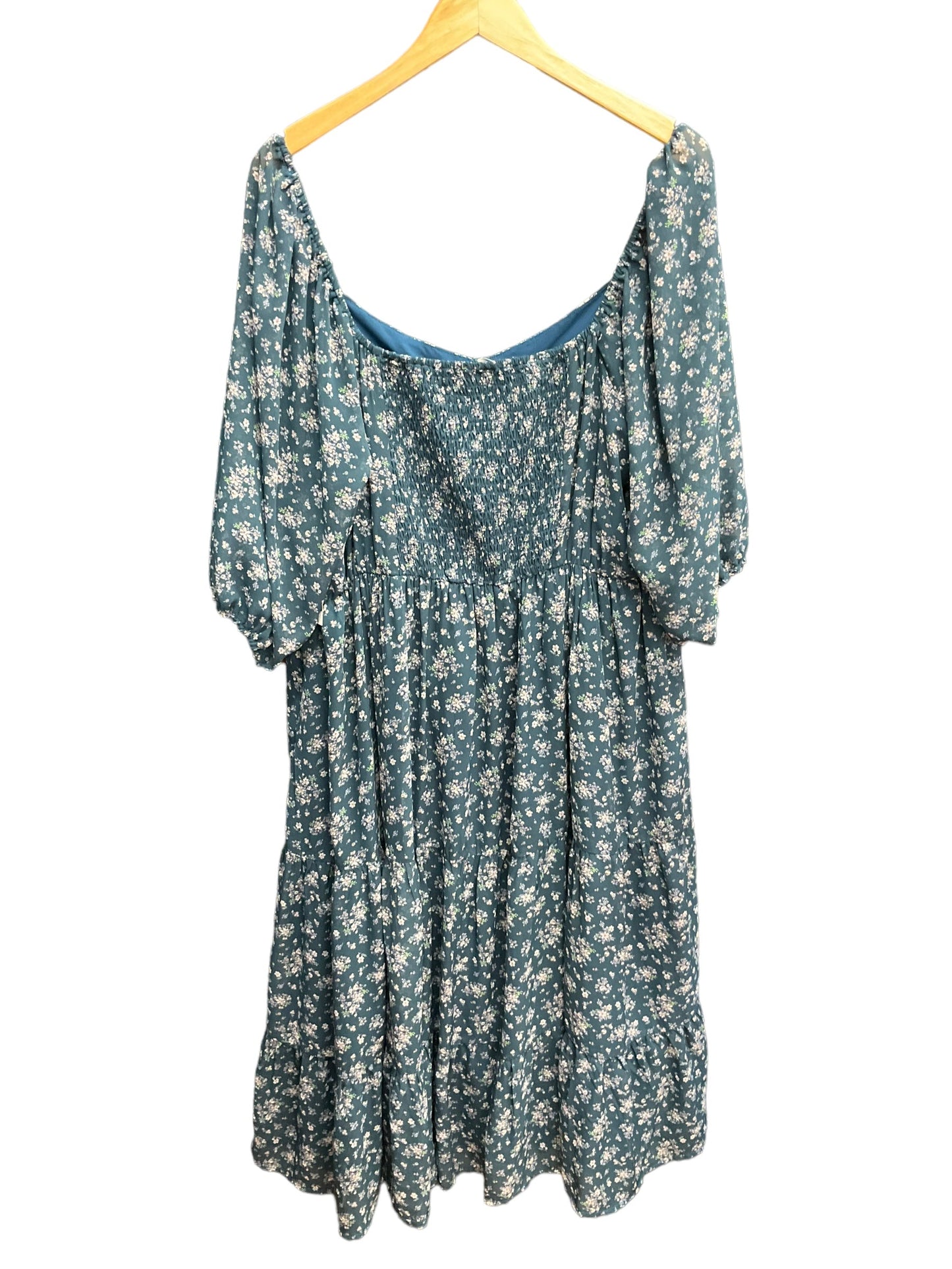 Floral Print Dress Casual Maxi Clothes Mentor, Size 3x