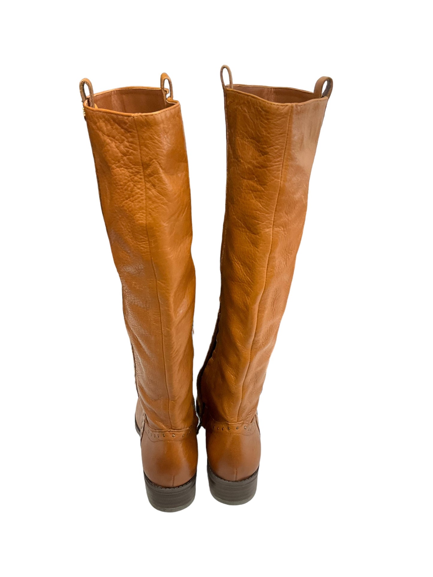 Boots Leather By Sam Edelman In Tan, Size: 7