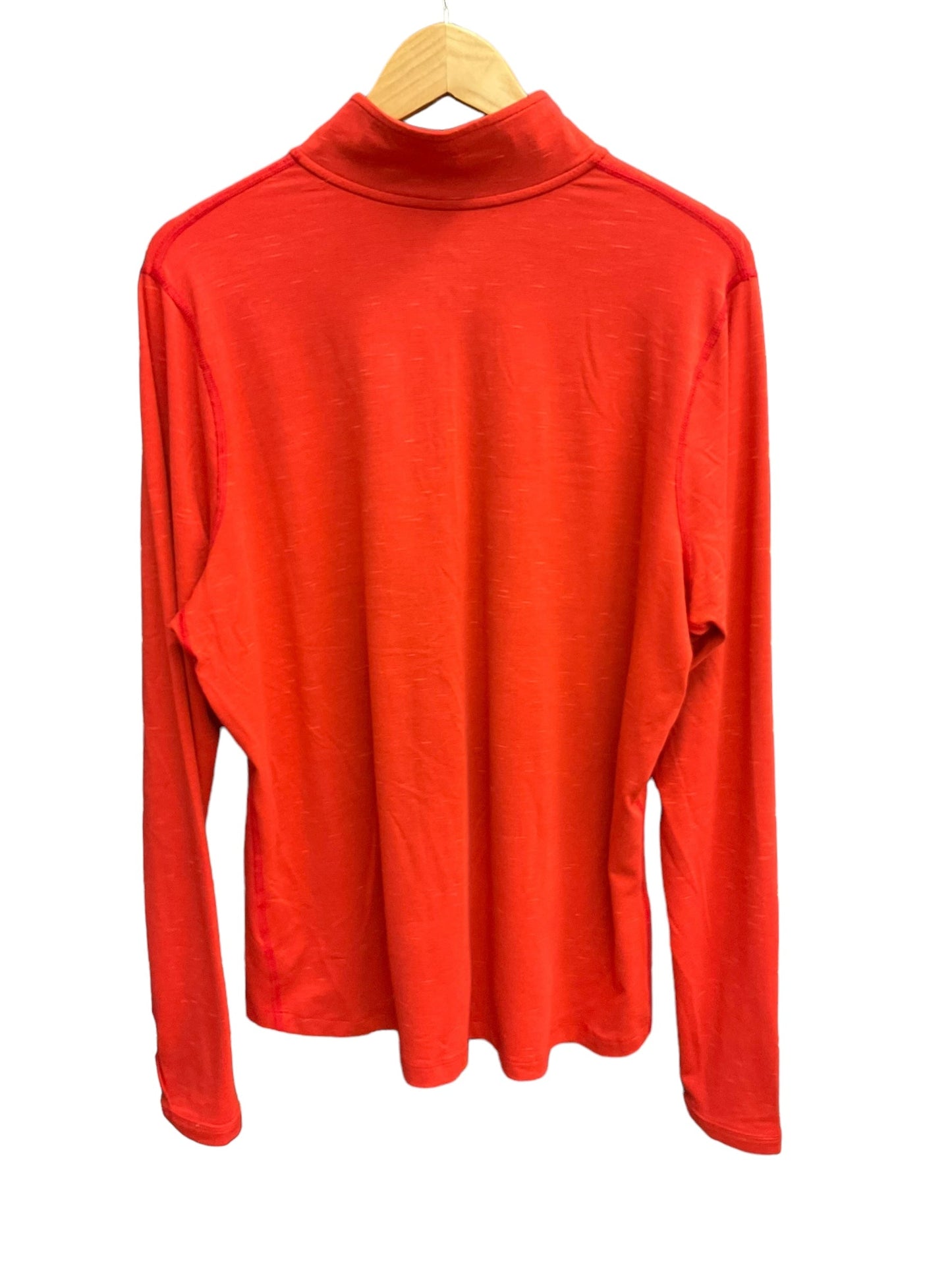 Athletic Top Long Sleeve Collar By Nike Apparel In Red, Size: Xxl