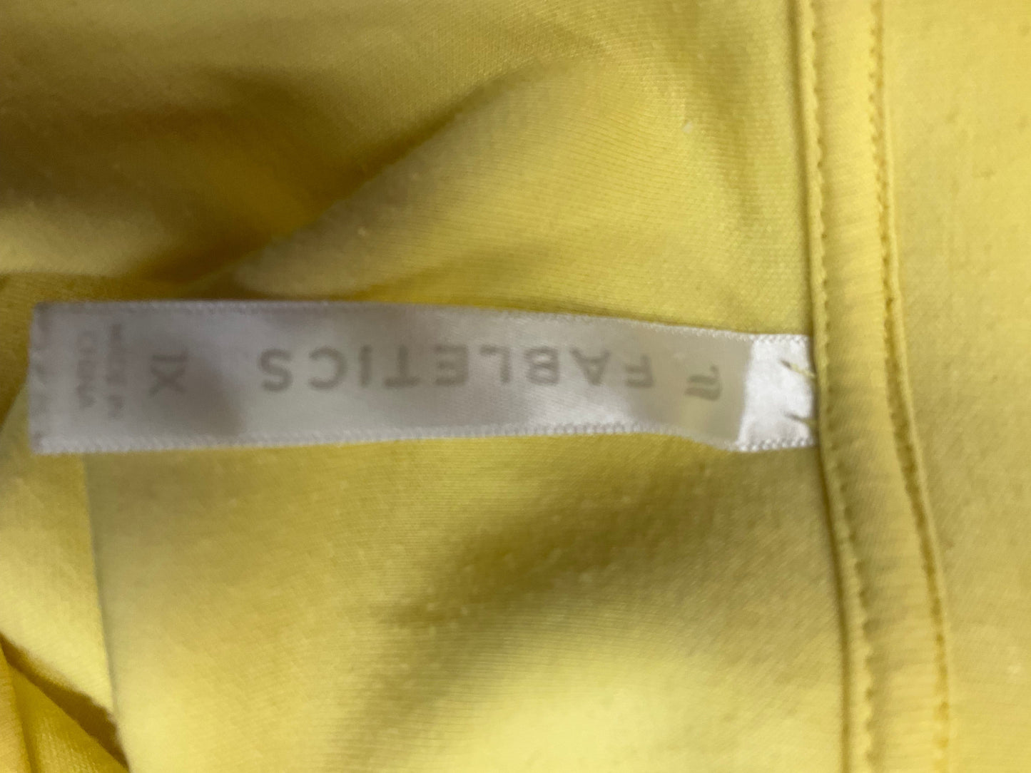 Athletic Jacket By Fabletics In Yellow, Size: 1x