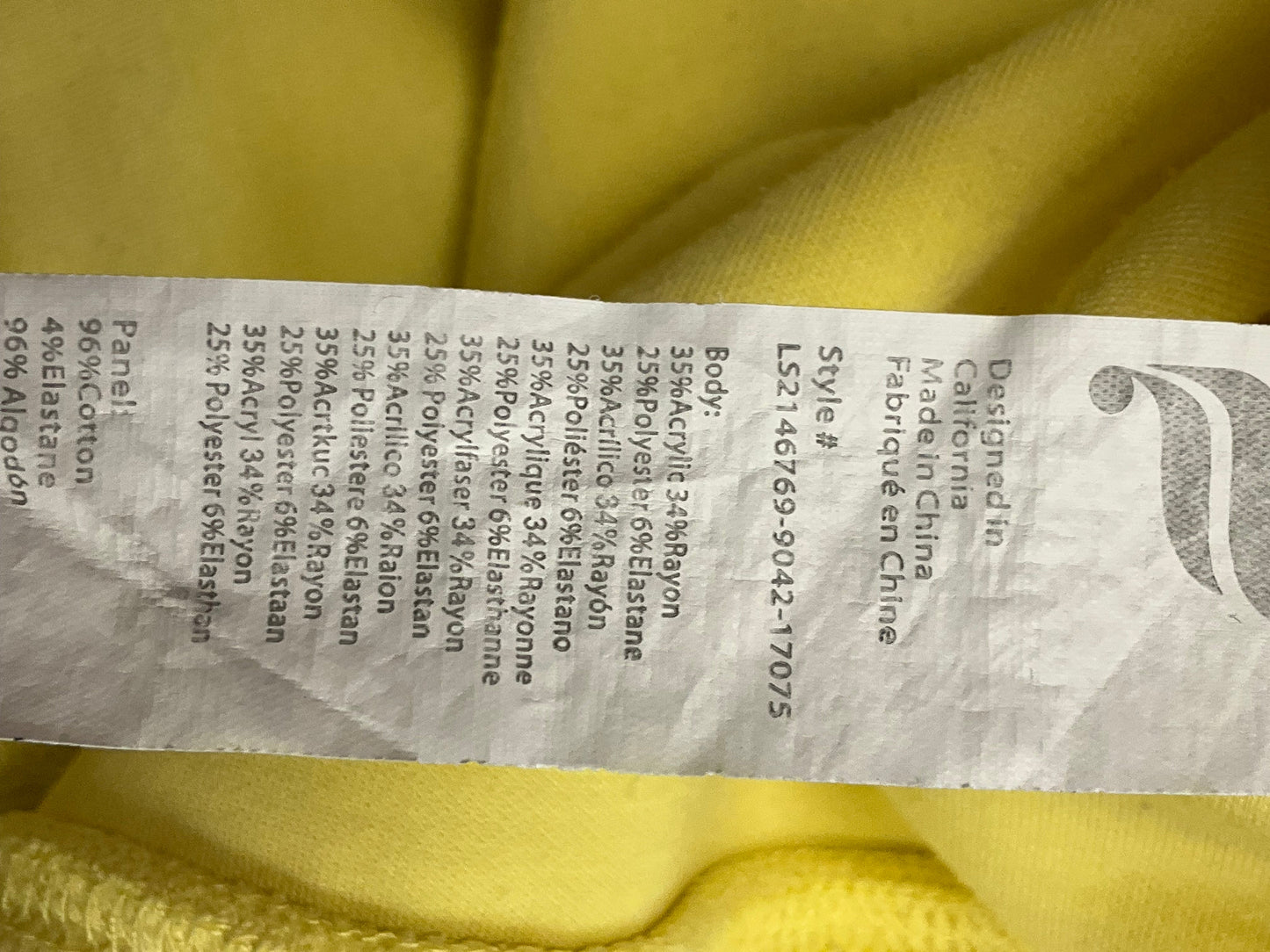 Athletic Jacket By Fabletics In Yellow, Size: 1x