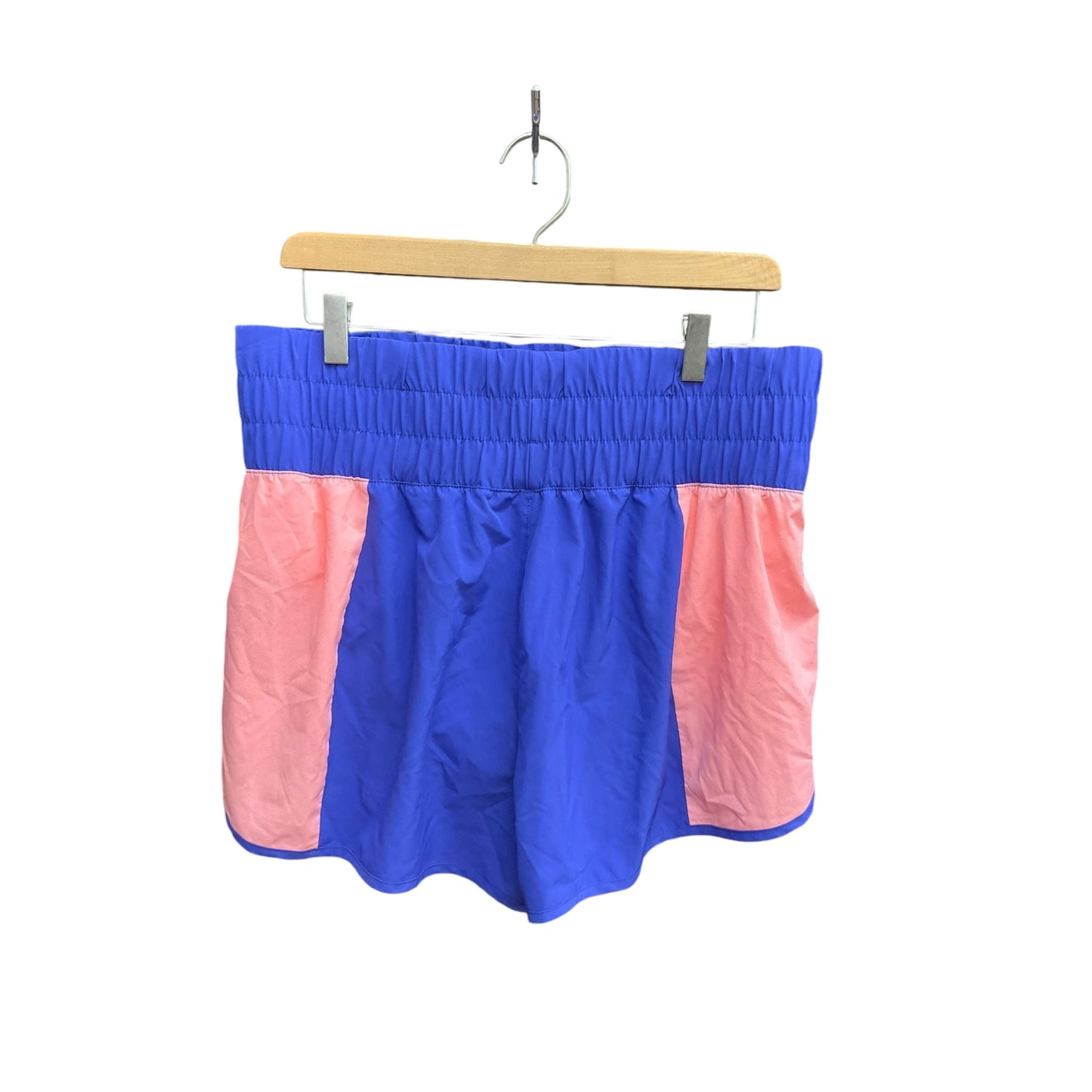 Athletic Shorts By Avia In Blue & Pink, Size: L