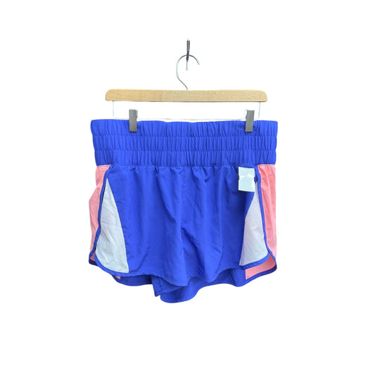 Athletic Shorts By Avia In Blue & Pink, Size: L