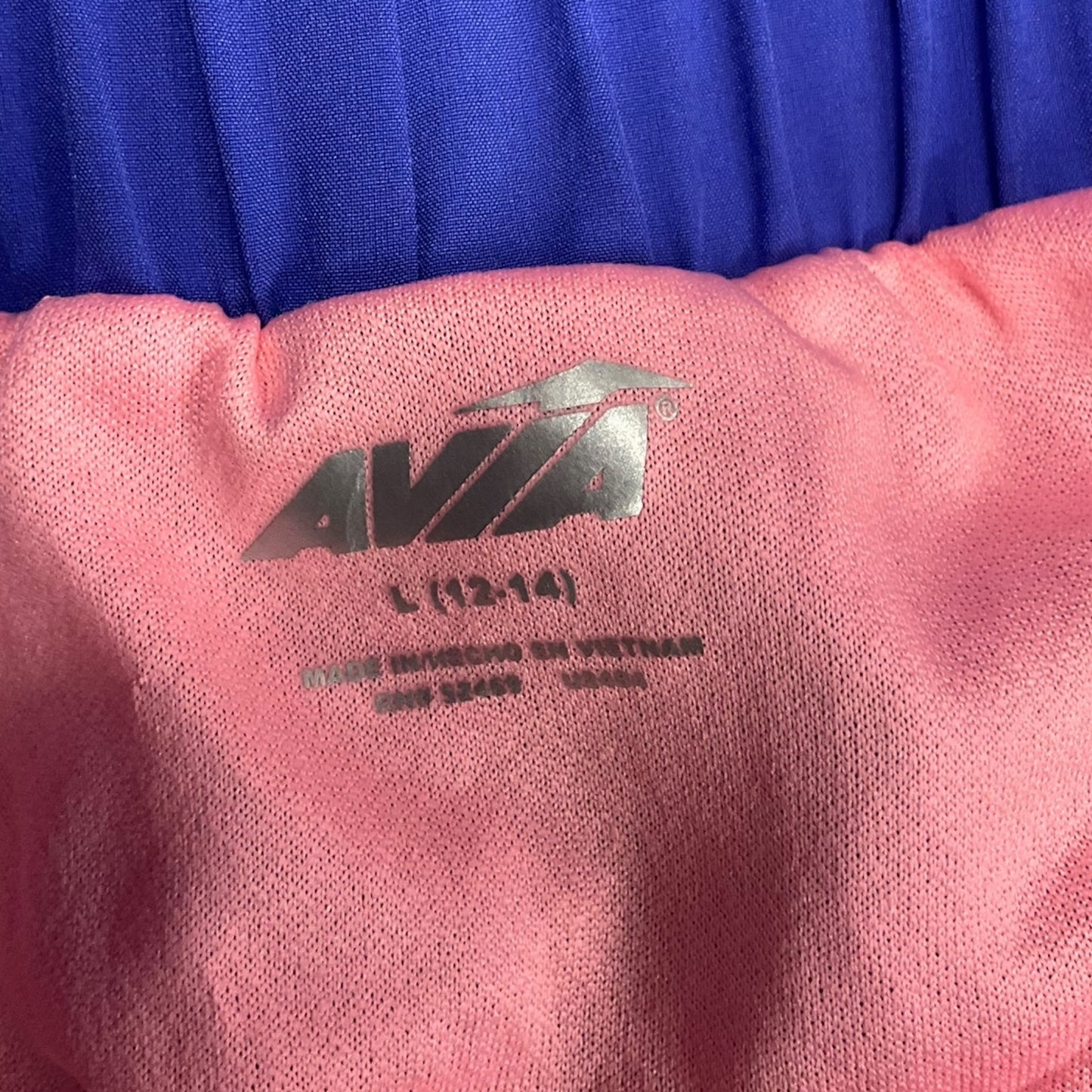 Athletic Shorts By Avia In Blue & Pink, Size: L