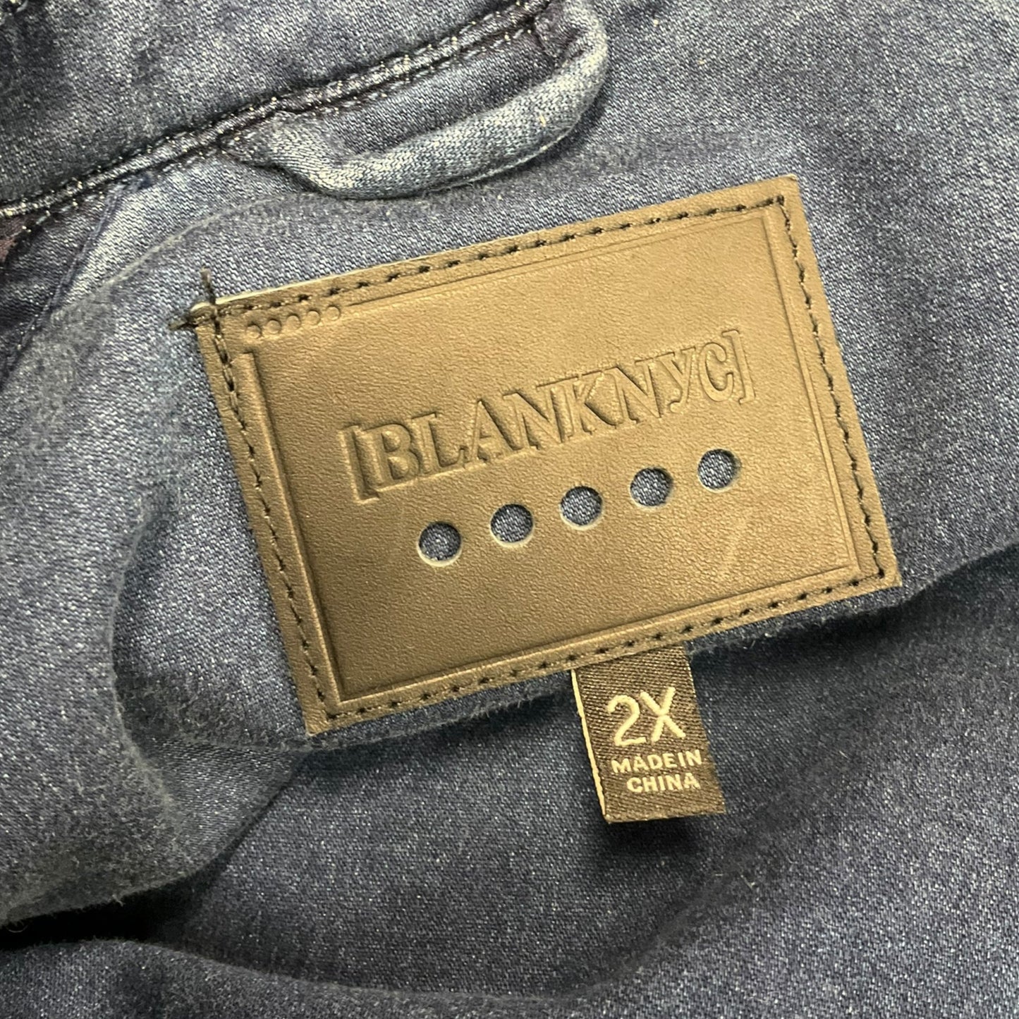 Jacket Denim By Blanknyc In Blue Denim, Size: 2x